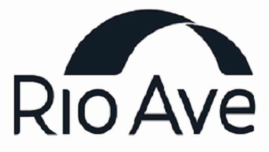 “Logotipo da Rio Ave — incorporadora imobiliária atendida com serviços de pós-obra e higienização de carpetes em showrooms e escritórios.”