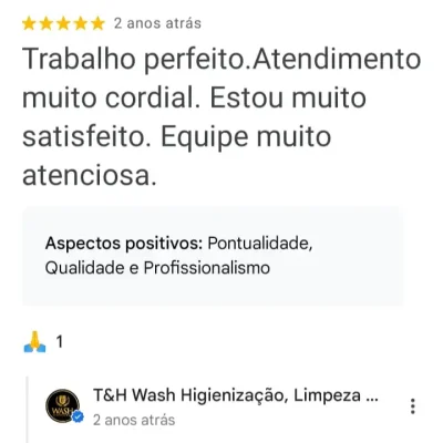 Serviço nota 10! ⭐⭐⭐⭐⭐ Profissionais selecionados, preço justo e atendimento impecável. Recomendo sem dúvidas!